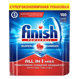 Средства для мытья посуды 65 таб "FINISH" All in 1 Max для посудомоечных машин Средства для мытья посуды 65 таб "FINISH" All in 1 Max для посудомоечных машин