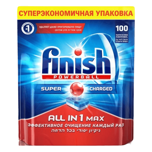 Средства для мытья посуды 65 таб "FINISH" All in 1 Max для посудомоечных машин Средства для мытья посуды 65 таб "FINISH" All in 1 Max для посудомоечных машин