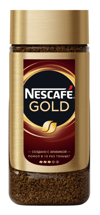 Кофе растворимый 95 гр "NESCAFE" GOLD стекло