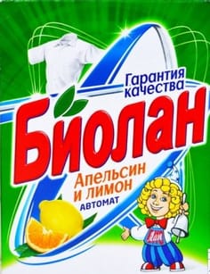 Стиральный порошок 350 г "Биолан" автомат, Апельсин и лимон Стиральный порошок 350 г "Биолан" автомат, Апельсин и лимон