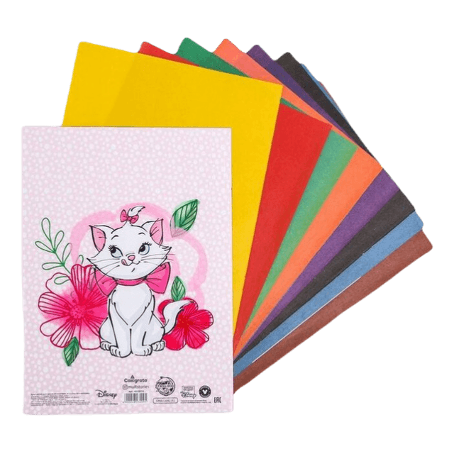 Бумага цветная двусторонняя А4, 16 листов, 8 цветов «Кошечка Мари» Коты Аристократы