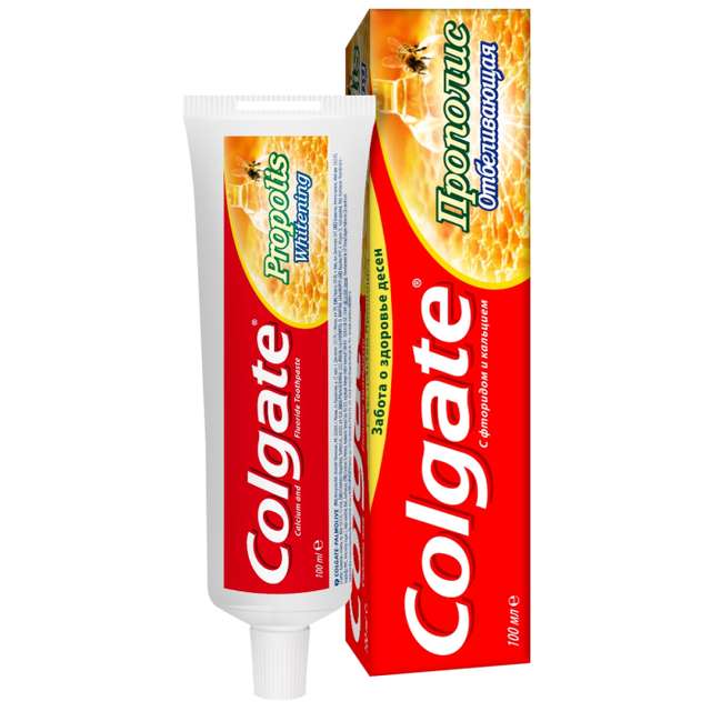 Зубная паста "Colgate" 100 мл/154 гр, Прополис Отбеливающая