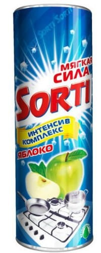 Чистящее средство 500 г "Sorti" порошок, Яблоко Чистящее средство 500 г "Sorti" порошок, Яблоко