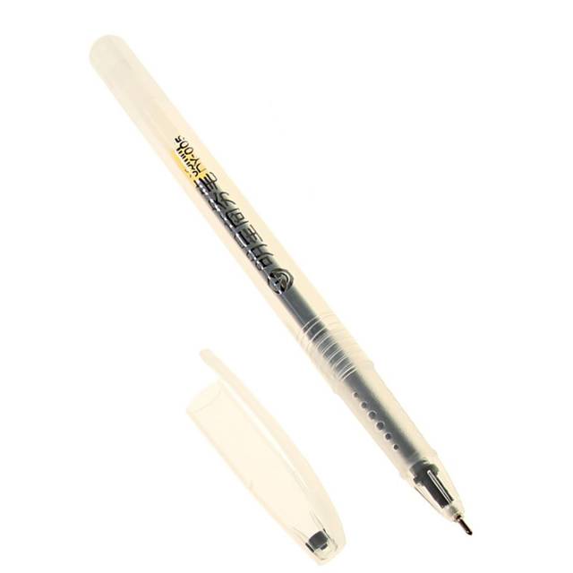 Ручка гелевая 0.5 мм ЧЕРНАЯ, корпус тонированный