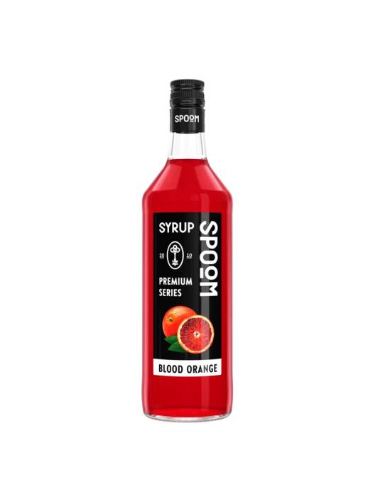Сироп "Spoom" бутылка 1 литр, Апельсин красный / BLOOD ORANGE