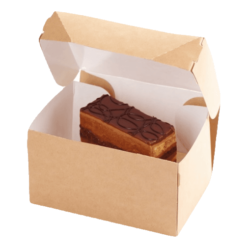Упаковка бумажная для десертов 1200 мл OSQ CAKE 150*100*85 мм Упаковка бумажная для десертов 1200 мл OSQ CAKE 150*100*85 мм