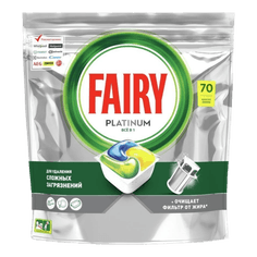 Таблетки для посудомоечных машин "Fairy" Platinum "Все в 1" Лимон (27 шт.упак) Таблетки для посудомоечных машин "Fairy" Platinum "Все в 1" Лимон (27 шт.упак)