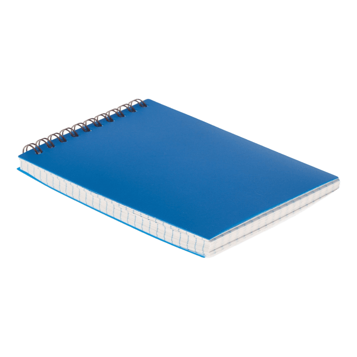 Блокнот А6, 80 листов, на гребне "Calligrata" пластиковая обложка, синий