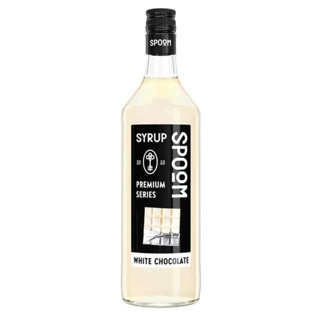 Сироп "Spoom" бутылка 1 литр, Белый Шоколад / WHITE CHOCOLATE