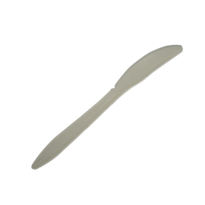 Нож одноразовый столовый 160 мм БЕЛЫЙ из кукуруз. крахмала ECO Knife white Нож одноразовый столовый 160 мм БЕЛЫЙ из кукуруз. крахмала ECO Knife white