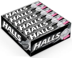 Лененцы "Halls" 25г (12 шт.упак), Ментол экстра, Черный Лененцы "Halls" 25г (12 шт.упак), Ментол экстра, Черный