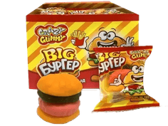 Мармелад "CRAZY GUMMY BIG "Бургер" 18г Кк (36 шт.упак) Мармелад "CRAZY GUMMY BIG "Бургер" 18г Кк (36 шт.упак)