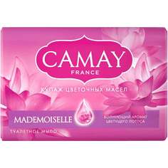 Мыло кусковое 85 г туалетное "Camay", Мадемуазель Мыло кусковое 85 г туалетное "Camay", Мадемуазель