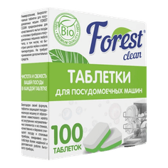 Таблетки для посудомоечных машин "FOREST Clean" (100 шт.упак) Таблетки для посудомоечных машин "FOREST Clean" (100 шт.упак)