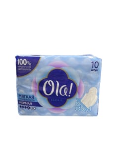 Прокладки "Ola!" Wings Classic Normal Singles, 4 капли, в индив упаковке с крылышками, мягкая поверхность (10 шт.упак) Прокладки "Ola!" Wings Classic Normal Singles, 4 капли, в индив упаковке с крылышками, мягкая поверхность (10 шт.упак)