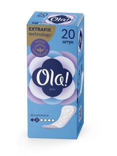 Прокладки "Ola!" daily ежедневные ,без аромата, 2 капли (20 шт.упак) Прокладки "Ola!" daily ежедневные ,без аромата, 2 капли (20 шт.упак)
