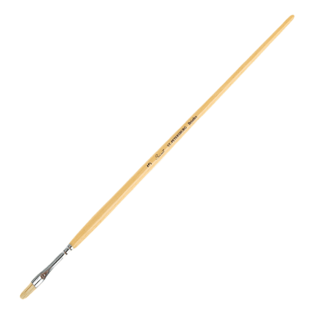 Кисть "Сонет" № 3 щетина плоская, удлинённая ручка d=7 мм 2056774