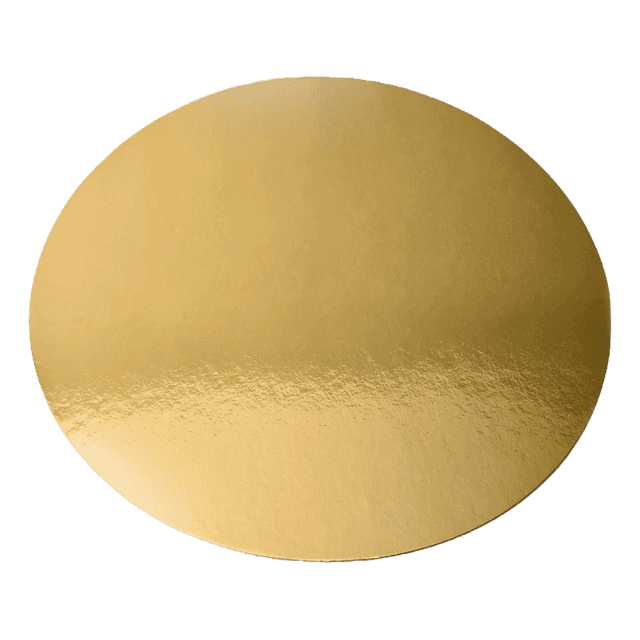 Подложка под торт D-300 мм, толщина 2,5 мм, золото ForGenika