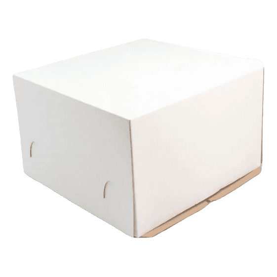 Короб картонный для десертов/тортница 300*300*190 мм БЕЛЫЙ без окон