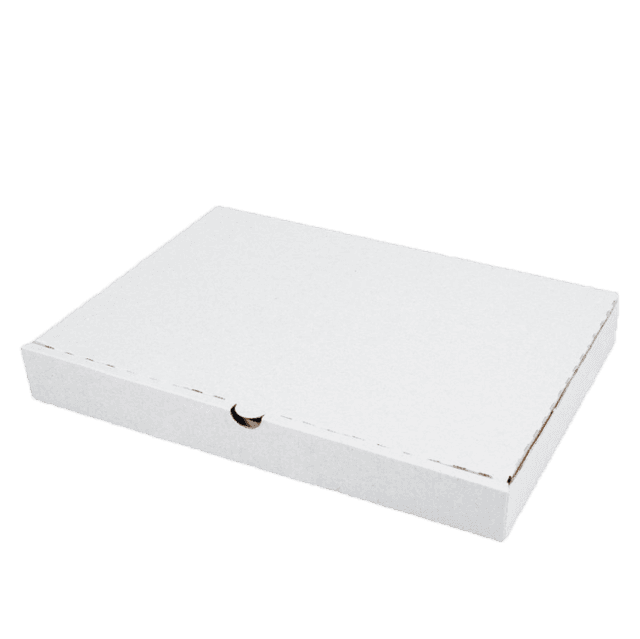 Коробка под пиццу 330*230*40 БЕЛАЯ, Т-11/Профиль Е, с прямыми углами