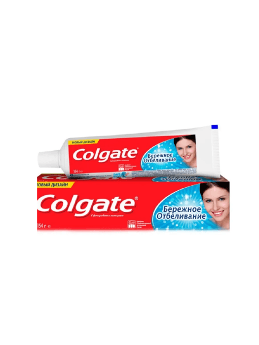 Зубная паста "Colgate" 100 мл/154 гр, Бережное отбеливание
