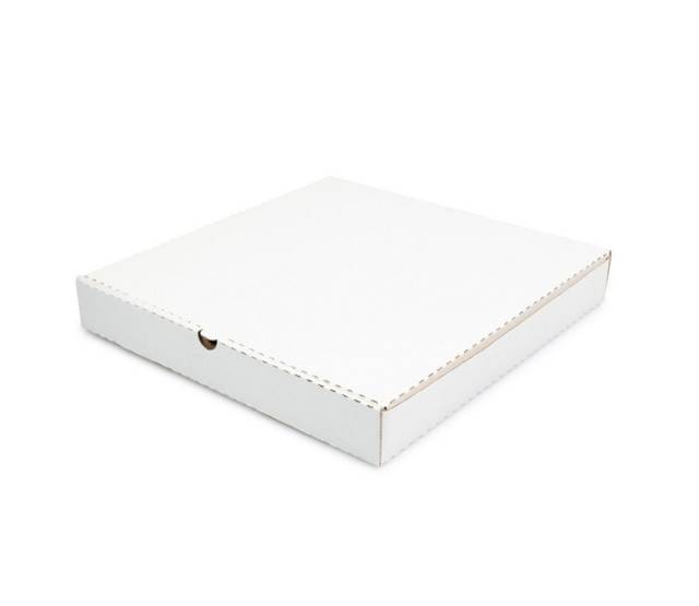 Коробка под пирог/пиццу 250*250*60 БЕЛАЯ, Т-11/профиль Е, квадратная, с прямыми углами