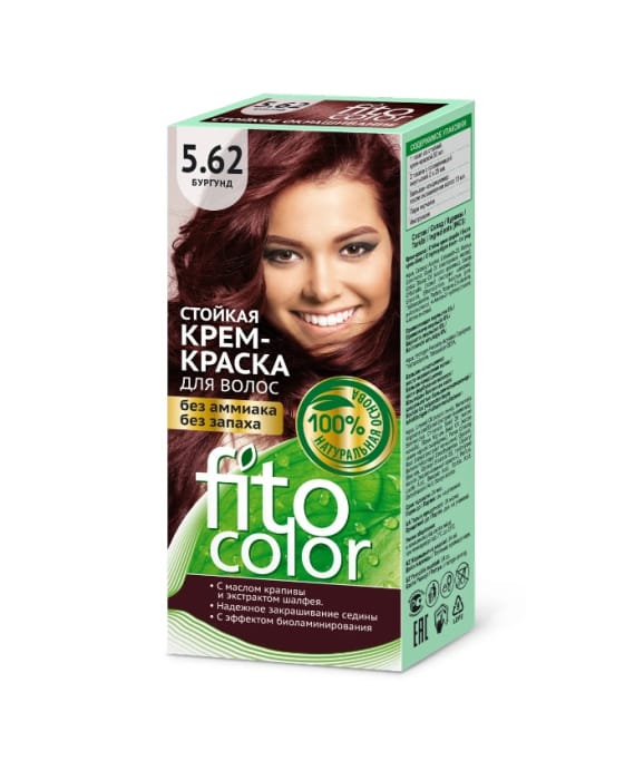 Крем-краска для волос "Fitocolor" 115 мл, 5.62 Бургунд Крем-краска для волос "Fitocolor" 115 мл, 5.62 Бургунд
