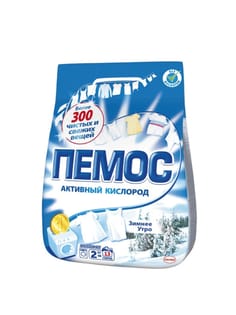 Стиральный порошок 2 кг "ПЕМОС" автомат, Зимнее утро Стиральный порошок 2 кг "ПЕМОС" автомат, Зимнее утро