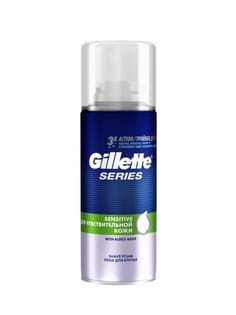 Пена для бритья 100 мл "Gillette" для чувствительной кожи, Алоэ Пена для бритья 100 мл "Gillette" для чувствительной кожи, Алоэ
