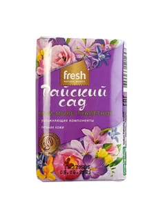 Крем-мыло кусковое 90 г туалетное "Fresh" ЭФКО, Райский сад Крем-мыло кусковое 90 г туалетное "Fresh" ЭФКО, Райский сад