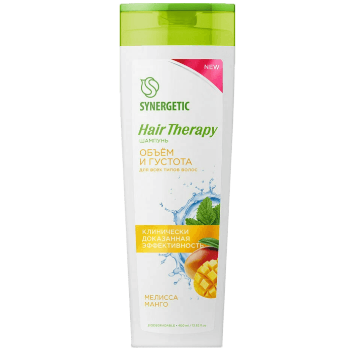 Шампунь 400 мл SYNERGETIC Hair Therapy, Объем и густота волос Шампунь 400 мл SYNERGETIC Hair Therapy, Объем и густота волос