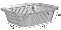 Касалетка 960 мл 218*155*40 мм + крышка КОМПЛЕКТ Касалетка 960 мл 218*155*40 мм + крышка КОМПЛЕКТ