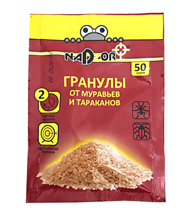 Гранулы от муравьев 50 гр. Надзор Гранулы от муравьев 50 гр. Надзор