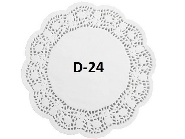Ажурные салфетки D-24 см (250 шт.упак)