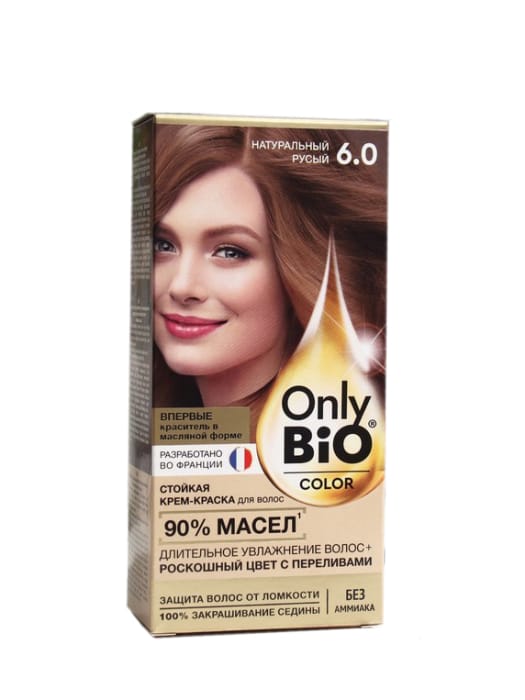 Крем-краска для волос "Only Bio Color", 6.0 Натуральный русый Крем-краска для волос "Only Bio Color", 6.0 Натуральный русый