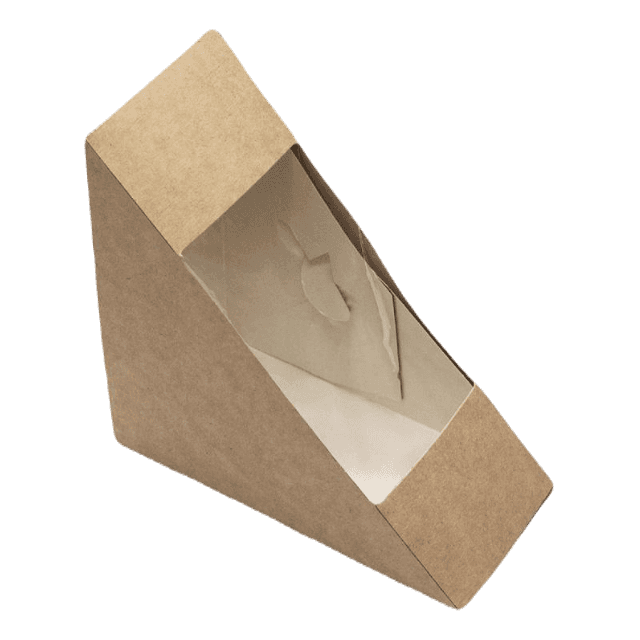 Упаковка бумажная для сэндвичей 130*130*60 мм OSQ SANDWICH 60, Крафт