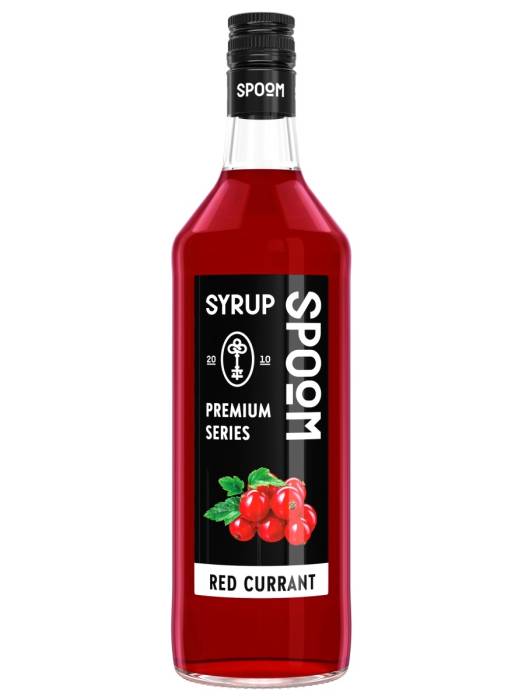 Сироп "Spoom" бутылка 1 литр, Красная смородина / RED CURRANT