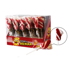 Карамель на палочке "НОЖКА!!!" 15г (30 шт.упак) Карамель на палочке "НОЖКА!!!" 15г (30 шт.упак)