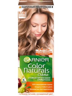 Крем-краска для волос "Garnier" Color Naturals, 8.132 Натуральный светло-русый Крем-краска для волос "Garnier" Color Naturals, 8.132 Натуральный светло-русый