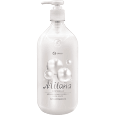 Крем-мыло жидкое 1 л "Milana" с дозатором GRASS, Жемчужное Крем-мыло жидкое 1 л "Milana" с дозатором GRASS, Жемчужное