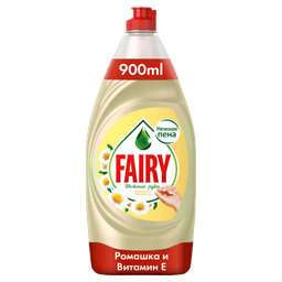 Средство для мытья посуды 900 мл "Fairy", Ромашка нежные руки Средство для мытья посуды 900 мл "Fairy", Ромашка нежные руки