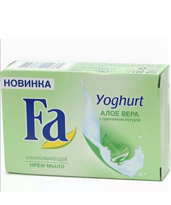 Мыло кусковое 90 г туалетное "Fa", Йогурт Алоэ Вера Мыло кусковое 90 г туалетное "Fa", Йогурт Алоэ Вера