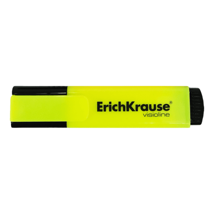 Маркер текстовыделитель 0,6-5,0 мм "ErichKrause" цвет ЖЕЛТЫЙ Visioline V-21, чернила на водной основе Маркер текстовыделитель 0,6-5,0 мм "ErichKrause" цвет ЖЕЛТЫЙ Visioline V-21, чернила на водной основе