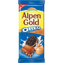 Шоколад "Alpen Gold" 85г, Орео-Арахис Паста Шоколад "Alpen Gold" 85г, Орео-Арахис Паста