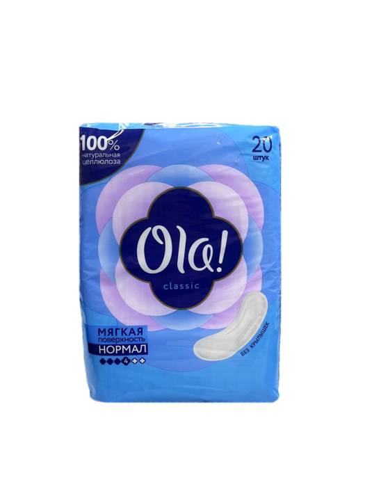 Прокладки "Ola!" Classic нормал без крылышек, 4 капли (20 шт.упак)
