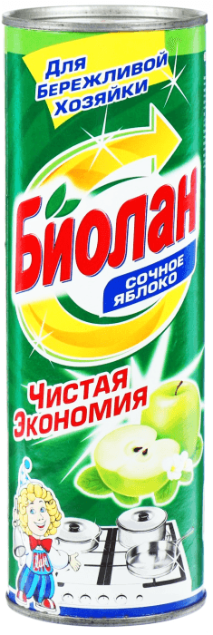 Чистящее средство 400 гр "Биолан", Сочное Яблоко Чистящее средство 400 гр "Биолан", Сочное Яблоко
