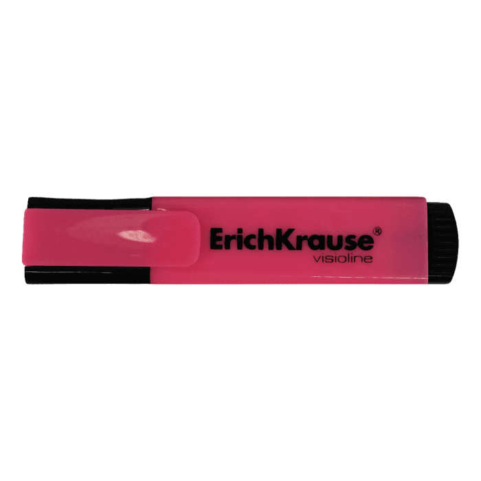 Маркер текстовыделитель 0,6-5,0 мм "ErichKrause" цвет РОЗОВЫЙ Visioline V-21, чернила на водной основе Маркер текстовыделитель 0,6-5,0 мм "ErichKrause" цвет РОЗОВЫЙ Visioline V-21, чернила на водной основе