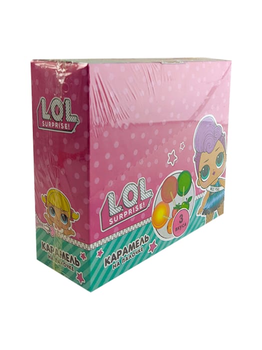 Карамель на палочке "L.O.L." 15г (20 шт.упак) Карамель на палочке "L.O.L." 15г (20 шт.упак)