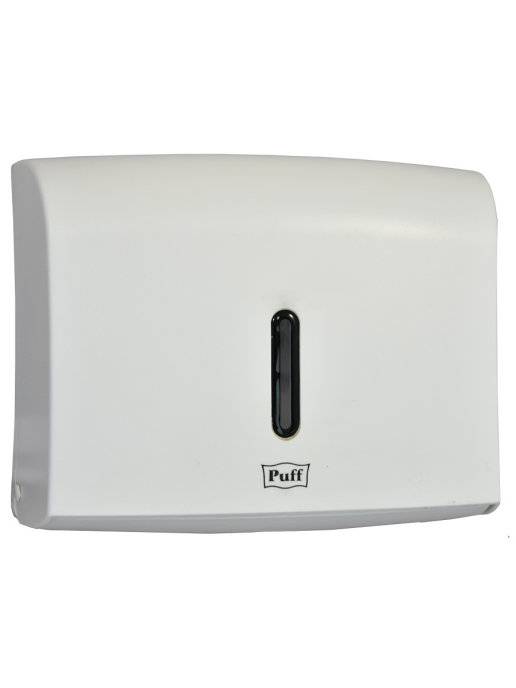 Диспенсер бумажных полотенец puff-5120, белый, ABS-пластик, 28х23х11