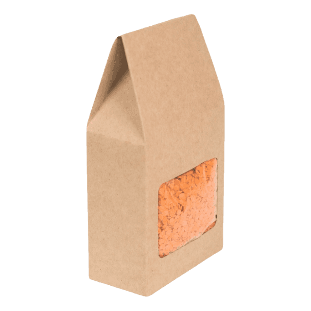 Упаковка бумажная OSQ Tea Box 182*92*50 мм для чая, конфет, сухофруктов, Крафт